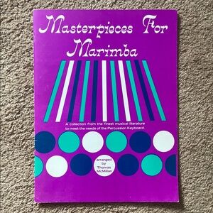Masterpieces For Marimba Percussion Sheet Music Book